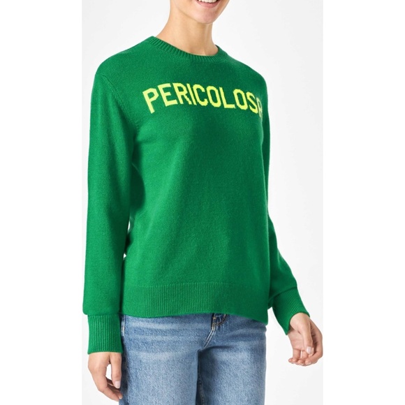 MC2 Saint Barth Pericolosa Wool & Cashmere Blend Crewneck Sweater Small - Picture 2 of 15